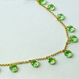 Gorgeous Sterling silver925 necklace with gold overlay.